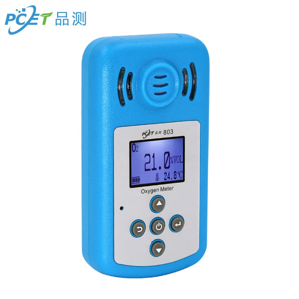 

Recharge Portable Oxygen Meter Digital Meter Oxygen(O2) Concentration Detector with LCD Display and Sound-light Alarm Update