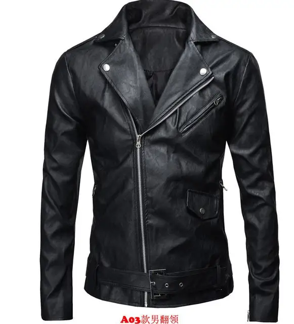 black and white leather jacket mens