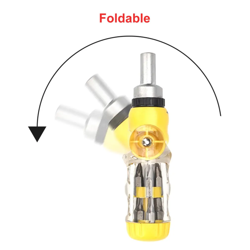 12 в 1 многофункциональная трещотка Складная отвертка набор винтовых головок набор многофункциональных отверток Набор инструментов