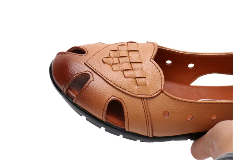 MVVJKE летние сандалии для женщин, ручная работа, натуральная кожа, женская обувь на танкетке; удобные женские туфли сандалии женская летняя обувь