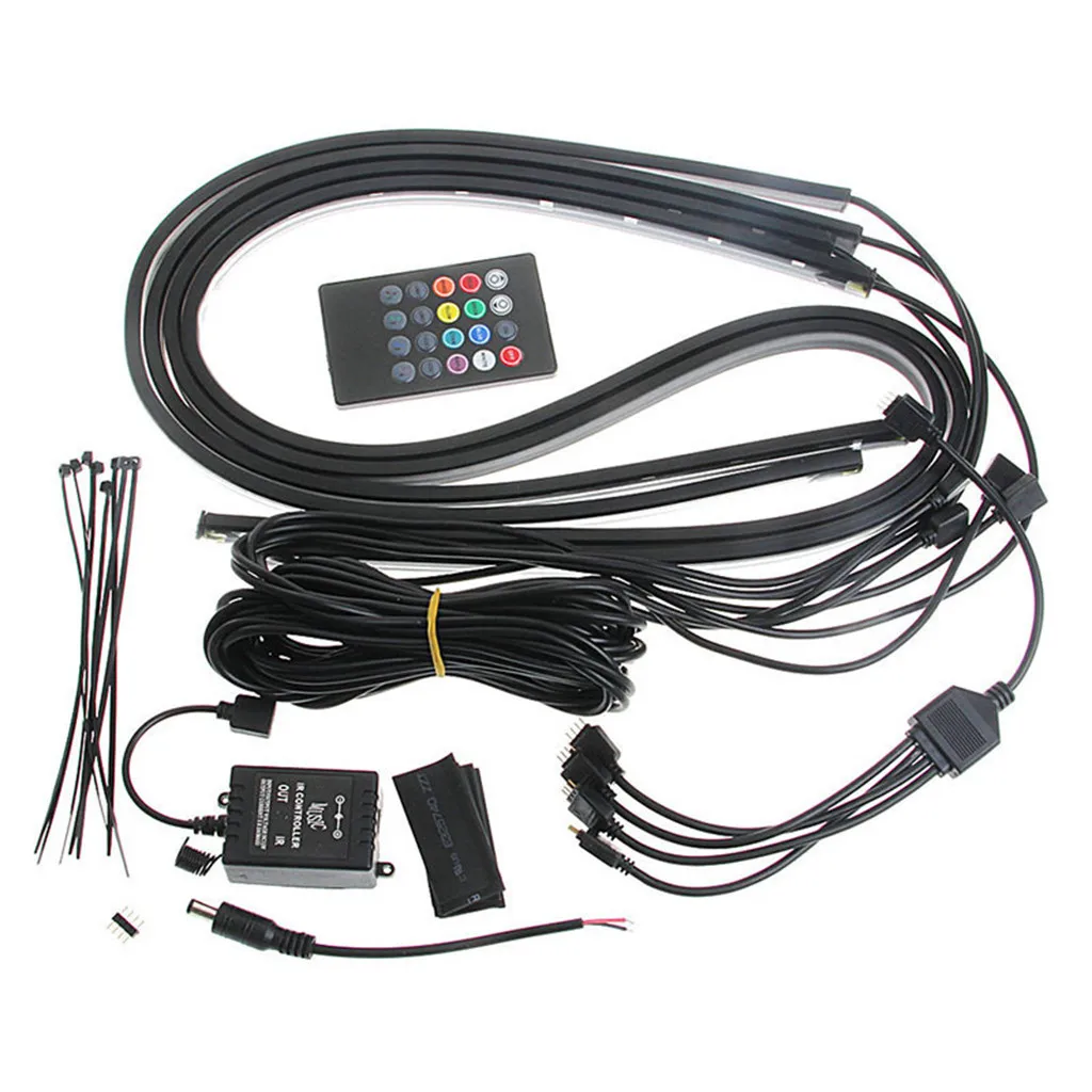 Светодиодная лента RGB 5050 SMD 2835 4 шт. гибкая светодиодная Диодная постоянного тока 12