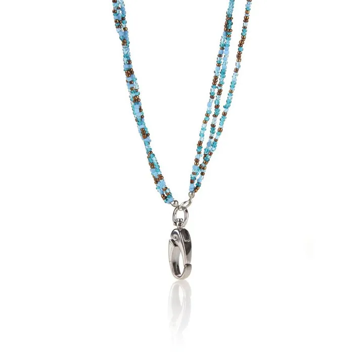 Женская мода ремешок ожерелье Eegant Seaglass ID ожерелье держатель ювелирные изделия