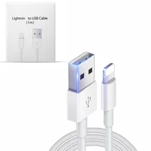 Оригинальный USB кабель для Lightning iPhone 5 5S 6 6S 7 8 Plus X XS Max XR SE шнур