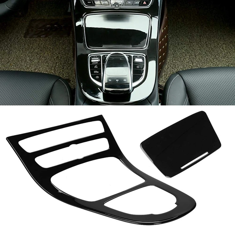 Console Gear Panel Frame Console Gear Shift Panel Cover Trim For Mercedes Benz E-Class W213