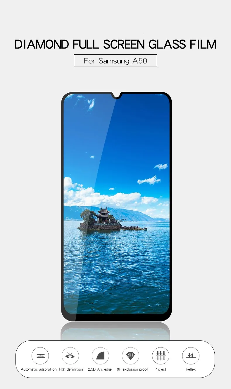 Закаленное стекло для samsung Galaxy A20 A10 A50 A40 A30 M10 M20 M30 Защита экрана для samsung A70 A80 A60 полная защита