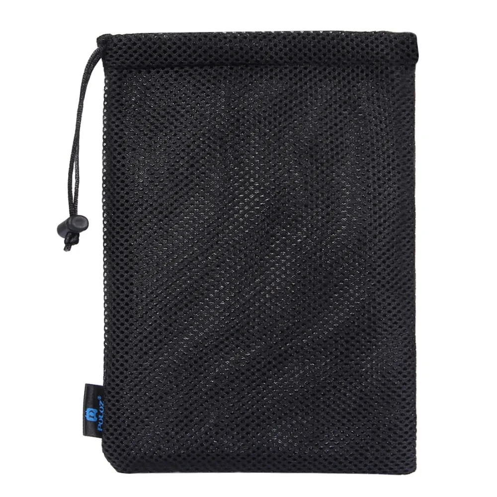 PULUZ мягкие фланелевые сумка с пребыванием шнур для GoPro серый нейлон сетка сумка для хранения пребывания шнур аксессуары сумки черный /серый