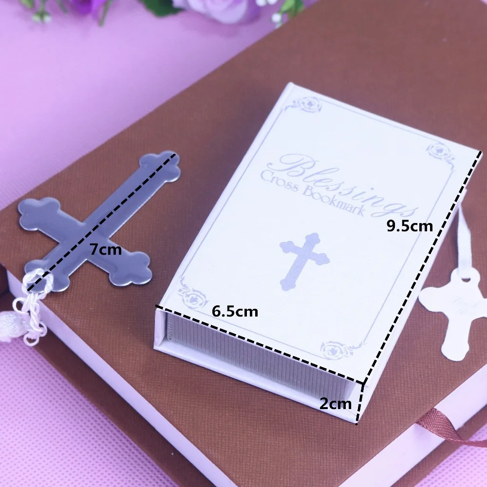 20 шт металлический Библейский крест Закладка для детского душа сувениры для Святого Причастия свадебные сувениры и подарок для гостей