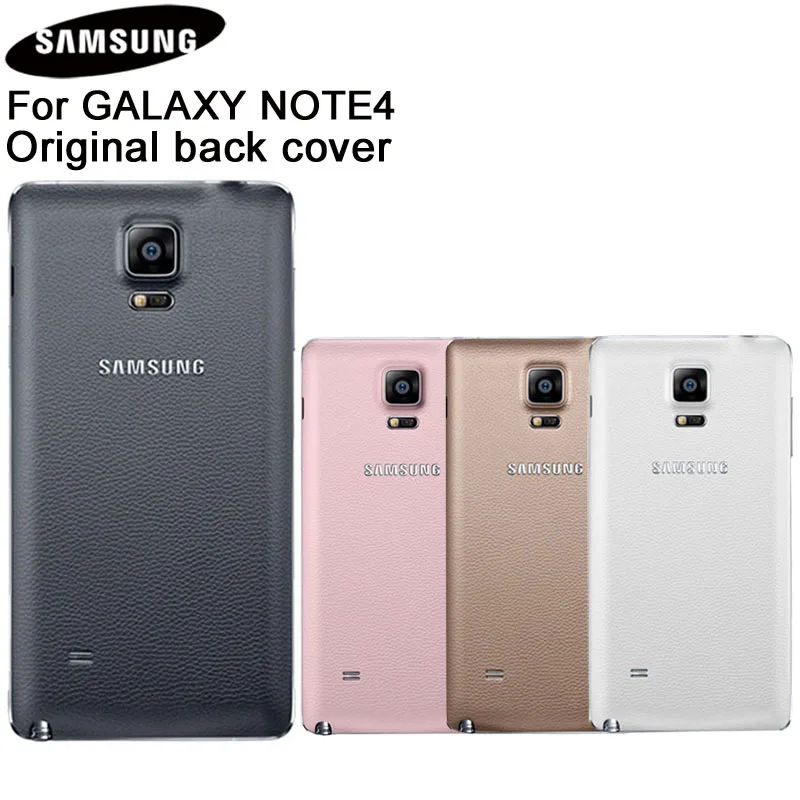 

Samsung Original Phone Rear Battery Door for Samsung GALAXY NOTE 4 N9100 N910F N910H NOTE4 SM-N910K N910FQ Housing Backshell