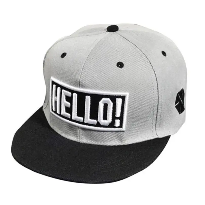 Модная Повседневная Кепка с вышивкой Snapback для мальчиков хип хоп Регулируемая