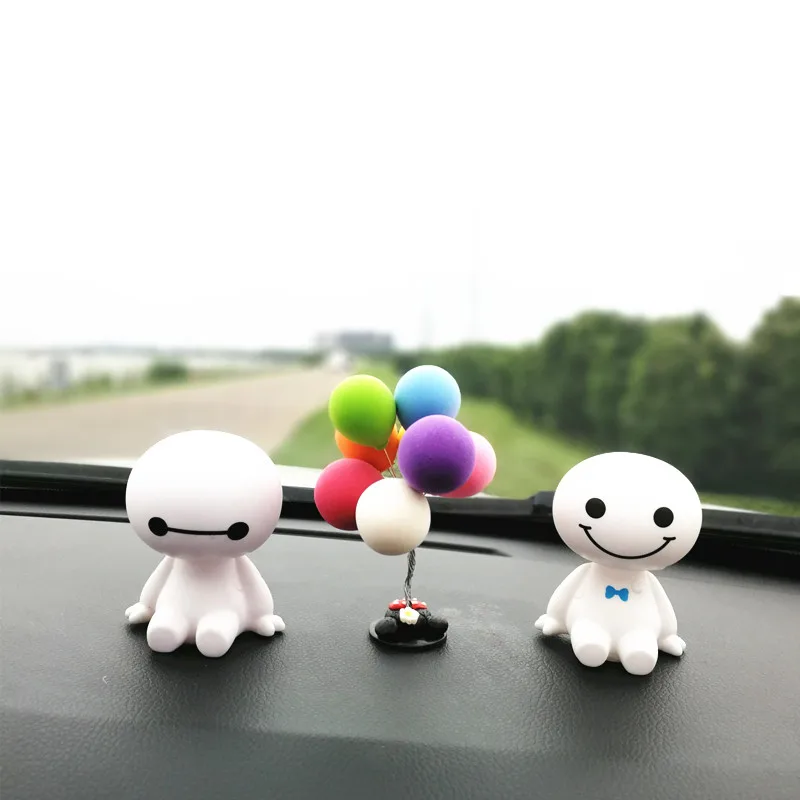 Boblehead Baymax статуэтка Автомобильные украшения милая виброголова игрушки для