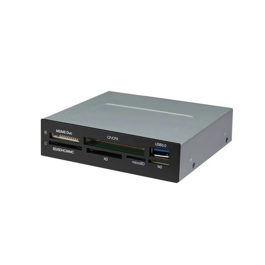 3.5" Floppy Panel Internal USB 3.0 & USB 2.0 Micro Smart Card Reader