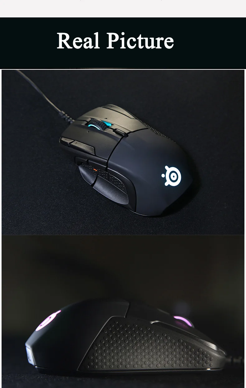 Совершенно новая игровая мышь SteelSeries Rival 700-оптический сенсор 16000 CPI-oled-дисплей-тактильные оповещения-RGB Освещение