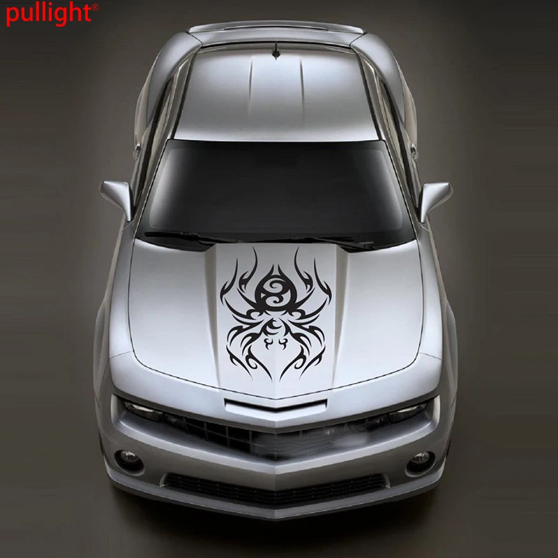 Spider Tribal Hood Graphic Sticker Decal SUV Car Vehicle Delicate Front