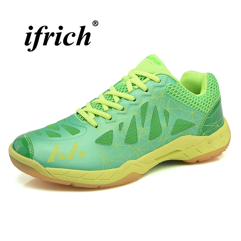 

Men Women Badminton Shoes Anti Slip Professional Tennis Sneakers Men 2018 Indoor Table Shoes Breathable Sneakers for Badminton