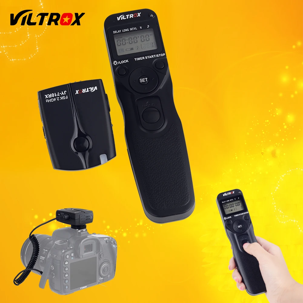 Viltrox JY-710-N3 Camera Wireless LCD Timer Remote Control Shutter Release for Nikon D90 D3200 D3100 D5600 D5500 D7200 D760 D610 Viltrox JY-710-N3 Camera Wireless LCD Timer Remote Control Shutter Release for Nikon D90 D3200 D3100 D5600 D5500 D7200 D760 D610