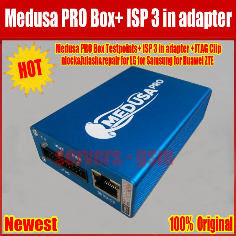 Медуза PRO Box Медуза коробка+ ISP 3 в адаптер+ JTAG зажим MMC для LG для samsung для huawei с Оптимусом кабель