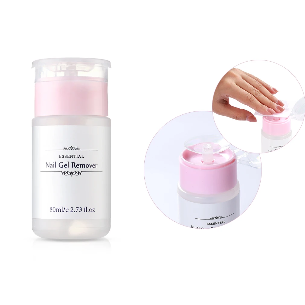 1pc 80ml Nail Surface Cleanser Gel Polish Remover UV Gel Sticky Remover Liquid Enhance Shine Effect Cleanser Remover Tool