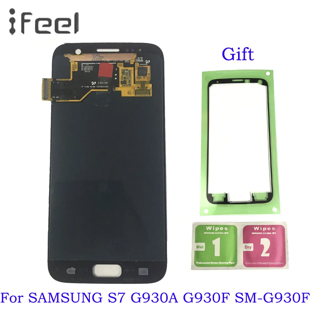 

For SAMSUNG GALAXY S7 G930A G930F SM-G930F LCD Display Touch Screen Digitizer Assembly Replacement Parts For For SAMSUNG S7 LCD