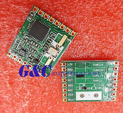 2 X RFM69HW 433Mhz +RFM12B HopeRF Wireless Transceiver (RFM69HW-433S2)