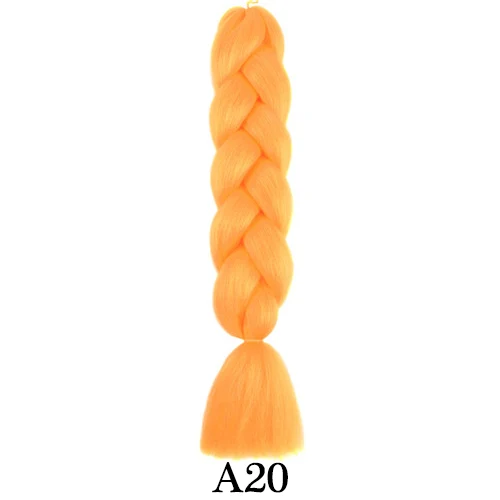 XCCOCO волосы синтетические волосы Джамбо косы для наращивания Омбре одна штука 100 г/упак. 24 дюйма - Цвет: Красный