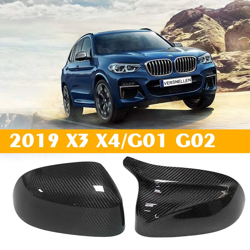 Углеродные зеркальные колпачки для замены OEM Fitment BMW new X3 G01 X4 G02 2018 X5 G05 2019