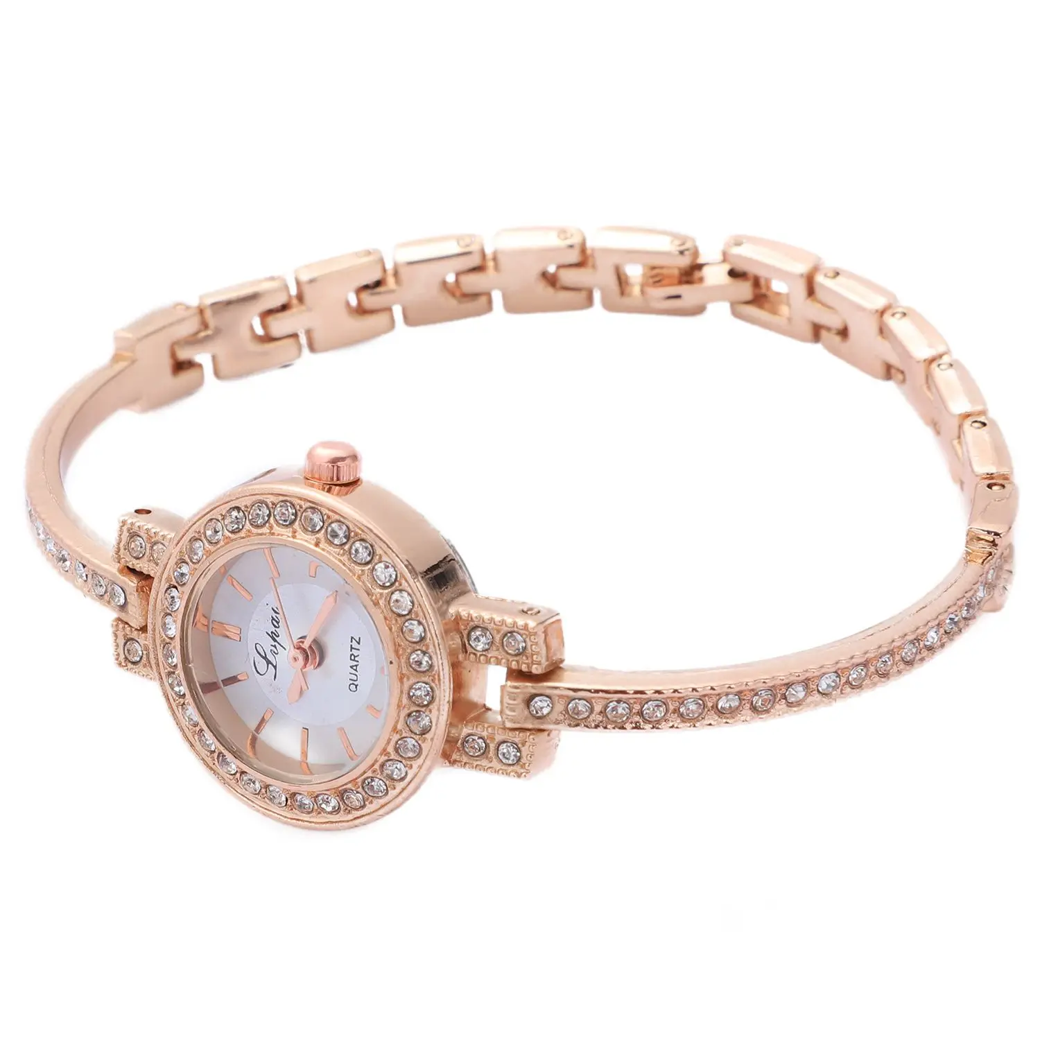 Lvpai роскошные женские часы-браслет для Для Женщин Круглые Наручные часы платье кварцевые наручные часы, P117