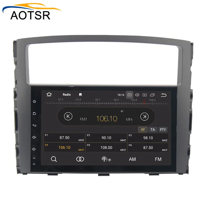 Perfect Android 8.0 car dvd Radio player For MITSUBISHI PAJERO V97 2006-2011 gps navigation car multimedia stereo head unit with 8 core 9