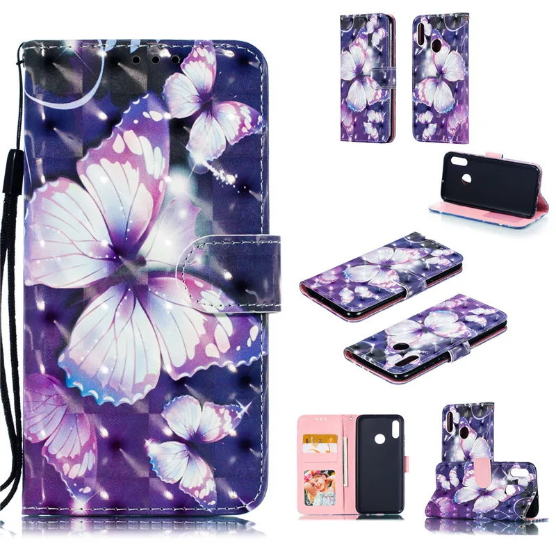 Кожаный чехол для ETUI huawei Honor 10 Lite Coque книжка кошелек сумка телефона