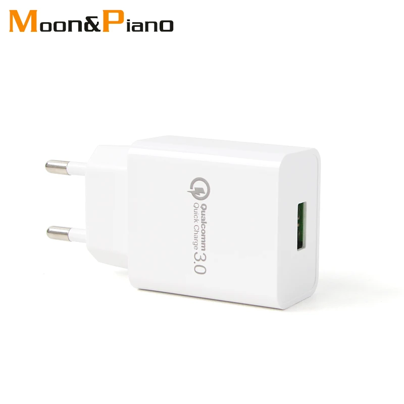 

Quick Charge QC 3.0 USB Mobile Phone Chargers EU Conversion Plug Adapter Travel Wall For Universal Small Phone Fast Charging
