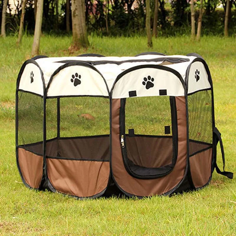 Breathable Portable Folding Pet Tent Dog Cat Fence Puppy Kennel Easy