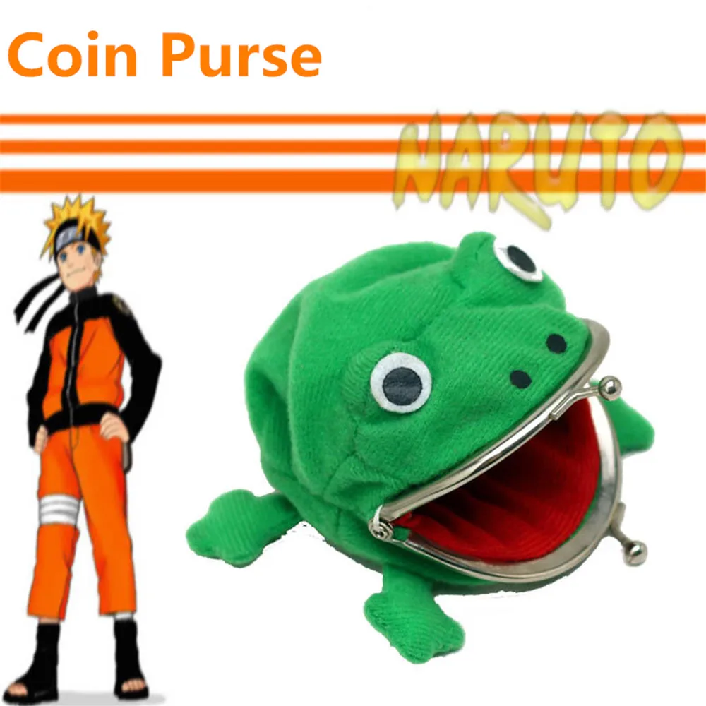 Cosplay Naruto Anime Around Cute Naruto Frog Wallet Purse Metal Buckle 