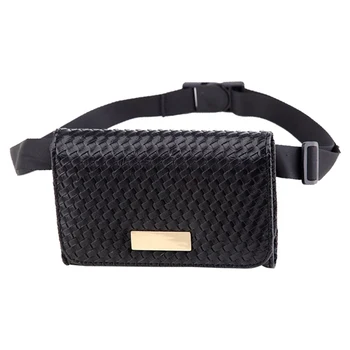 

2 Size Fashion Women Waist Belt Bag Waist Bag Small Weave Women Bag Travel Bag Waist Pack Bolsas