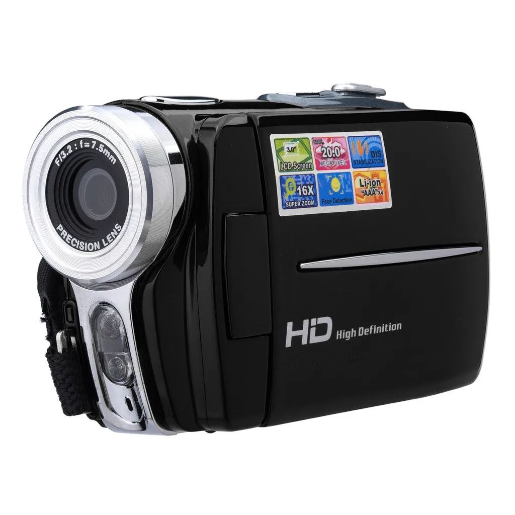 Видеокамера HD 720P Портативная Цифровая камера 16x видеокамера зум 3 0 дюймов Camescope