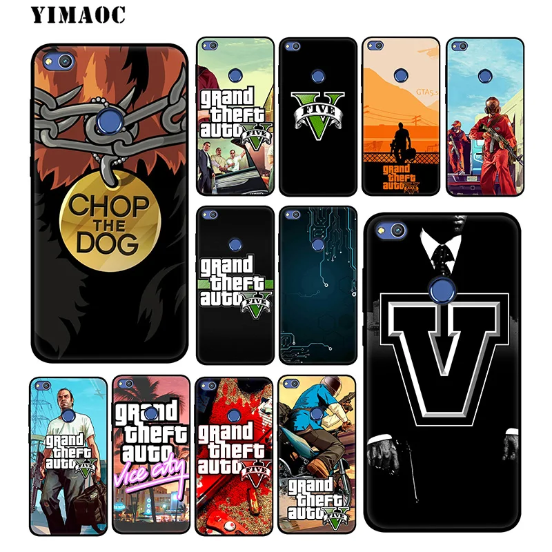 YIMAOC GTA 5 Grand Theft Auto V Мягкий чехол для huawei mate 20 10 P30 P20 Pro P10 P9 P Smart Z 2019 &amp Nova 3 3i Lite |