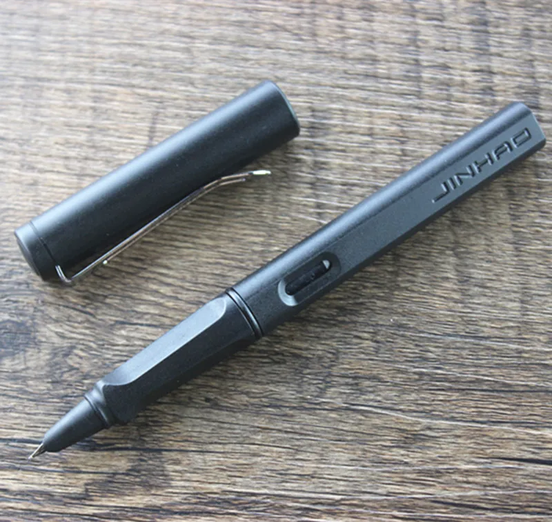 Бесплатная доставка каллиграфическая ручка jinhao 0 38 мм роскошная матовая черная 5