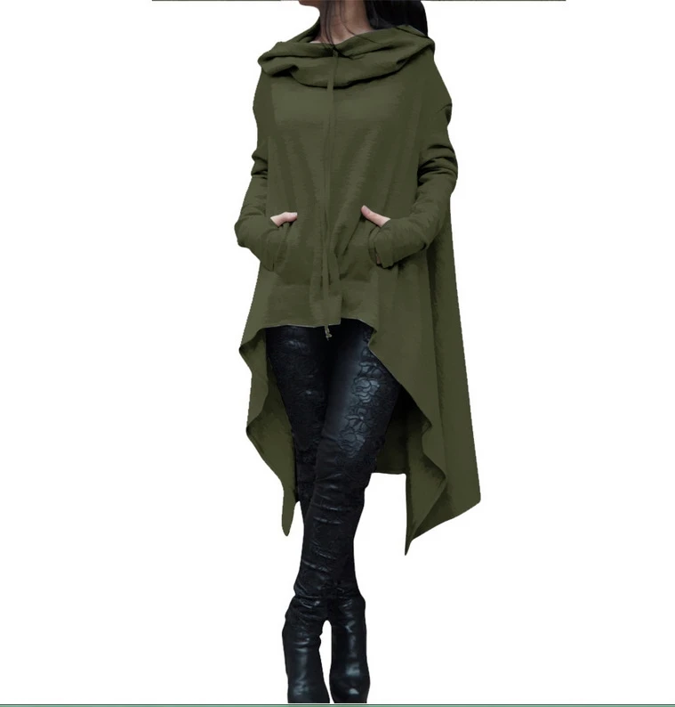 Осень зима Европейский Американский Чистый длинный стиль Женская толстовка женские свитшоты B женские пуловеры с капюшоном Топ
