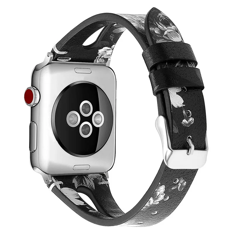 Кожаный ремешок для iWatch Series 4 3 2 Браслет для Apple Watch кожаный ремешок 38 мм 42 мм Натуральная Кожа Роза золотые браслеты 42 мм 44 мм