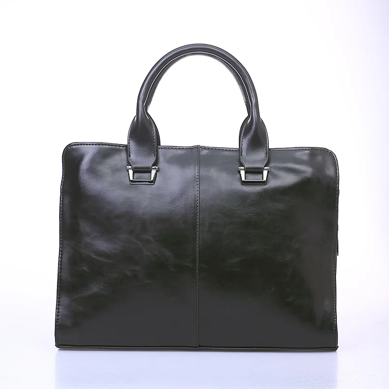 Classic Woman Men's Briefcases Leather Business Office Computer Laptop Bags austere Vintage Shoulder Crossbody For ipad Men | Багаж и