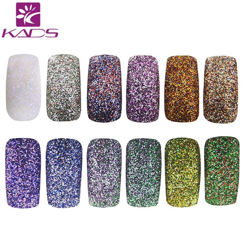 

KADS Nail Glitter Dust Powder Nail Art Manicure Decoration Glitters Nails Glitter Powder Pigment Flake Dust Chrome Shining DIY