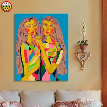 

Dahuawang DIY digital painting decorative painting illusion theme illustration character series three-dimensional painting
