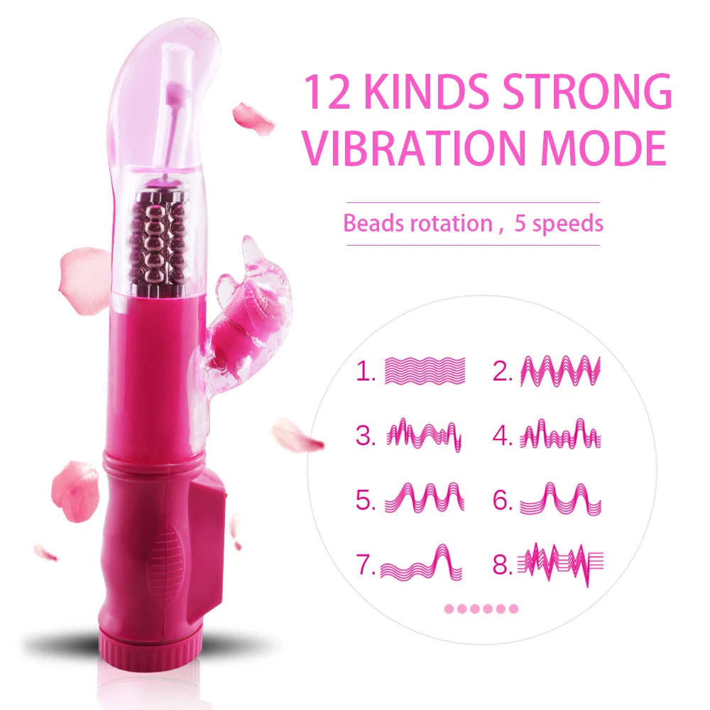 36 Speeds Vibration Rotation Dolphin Vibrators Female Masturbator G Spot Vibrator Massager, Women Adult Sex Product
