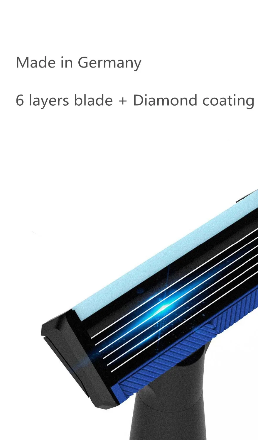 Original xiaomi mijia Men Women Shaver Razor lemon flavor  8 in 1 Sets Magbetic replace the clip For xiaomi smart home