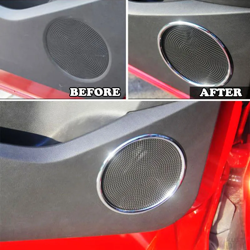 Чехол для динамика Ford Escape Kuga Chrome Door Stereo 2013 2015 2016 2017 2018|ring speaker|speakers chromeford kuga escape |