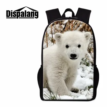 

Dispalang Polar Bear Backpack for Girls Cute School Bookbag Primary Students Schoolbag Boys Rucksack Shoulder Back Pack Children