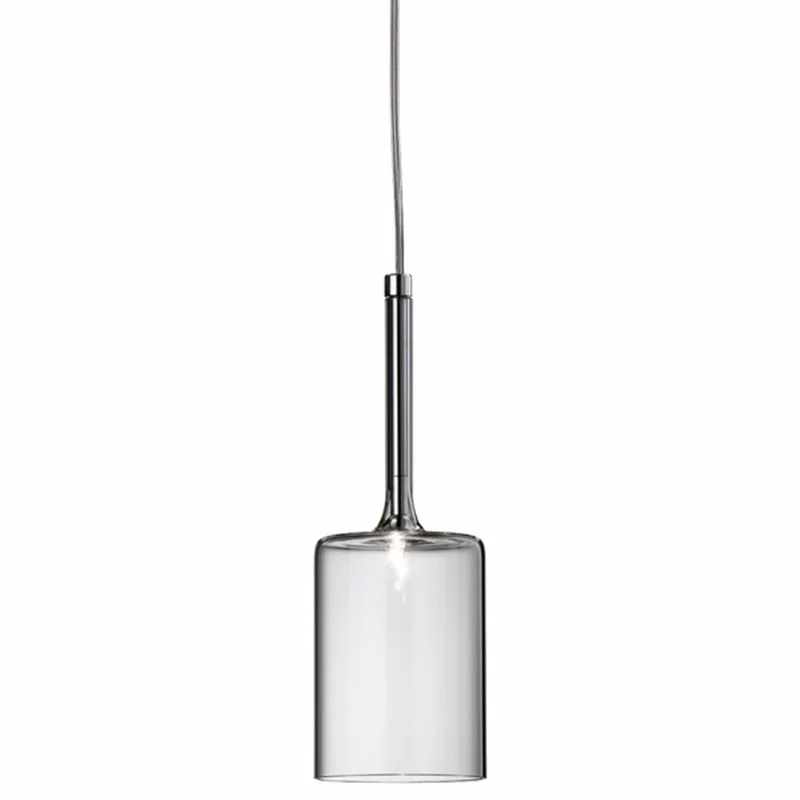 

New Modern Spillray Medium Pendant Lamp Suspension Hanging Transparent Orange Glass Lighting Shades Pendant Light Fixture PL305