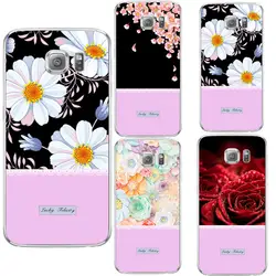 Кисточкой цветы Силикон Для Samsung Galaxy S3 S4 S5 S6 S7 Edge A3 A5 J1 мини J3 J5 J7 2015 2016 2017 Grand Prime Case Cover