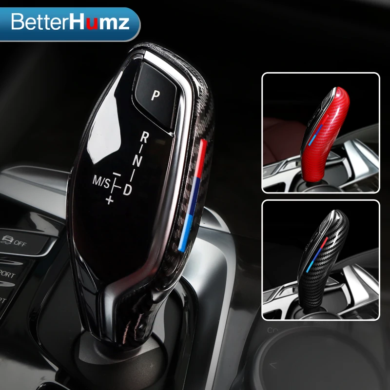 

Car Gear Head Shift Knob Cover Abs Gear Shift Handbrake Grip Case Decor Shift Knob Shell For BMW G30 G31 G01 G02 G32 5 series X3