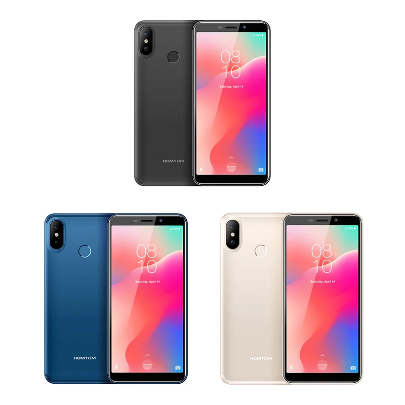  Original Global Version HOMTOM C1 16GB 5.5Inch Mobile Phone 13MP Camera Fingerprint 18:9 Display An