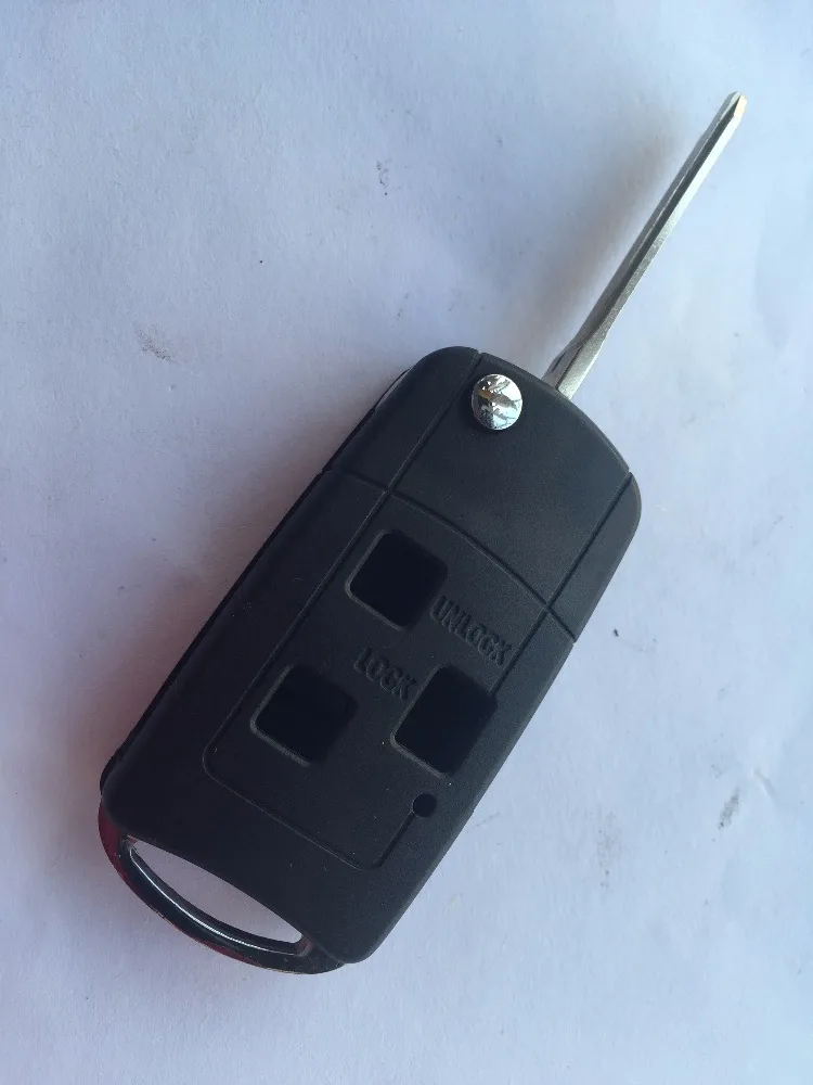 Модифицированный флип чехол для ключей с 3 кнопками Toyota Prado Tarago Camry Corolla Rav 4 Avensis Echo