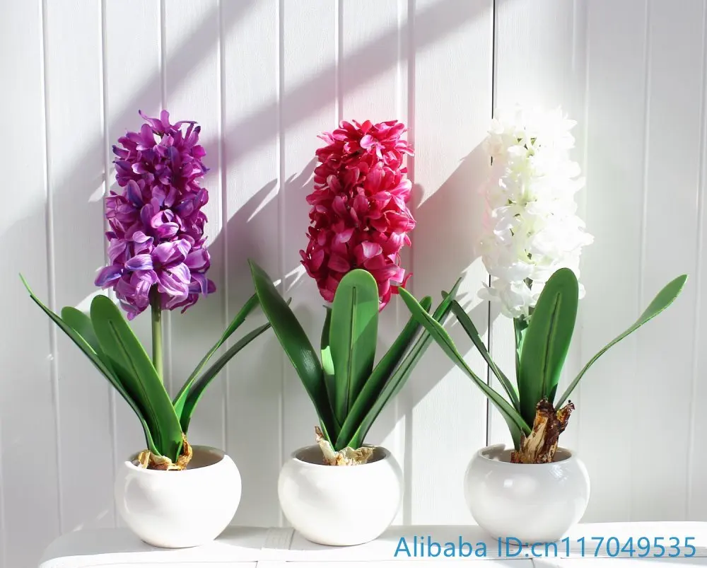 1 шт. искусственный цветок гиацинт с лампой для украшения дома и сада F367